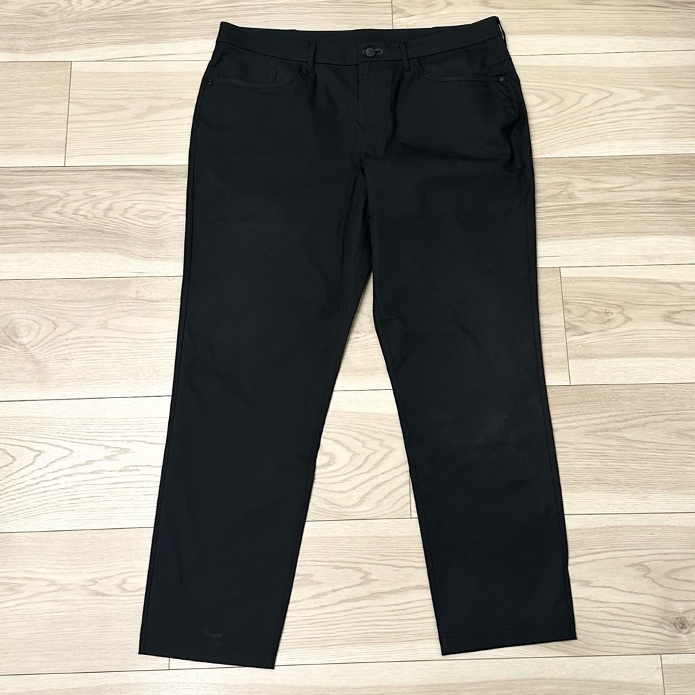 Men's Black Chino Pants - Classic Straight Fit